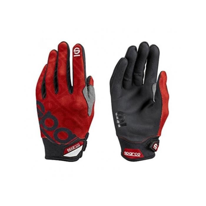Kit Athletisme - Pack Athletisme - Ensemble Athletisme - Sparco - Gants de mécanicien Sparco Meca 3 Rouge (Taille XL)