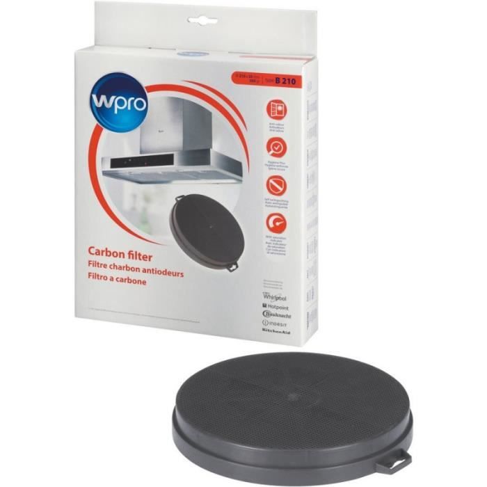 Accessoires et consommables hotte Wpro - Filtre à charbon (CHF 210/1) • Accessoires hotte