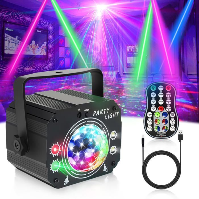 Lampe Scène LED 7x10W 4-en-1 RGBW – Effets Multiples DJ, Soirée, Discothèque, Mariage, Halloween, Club