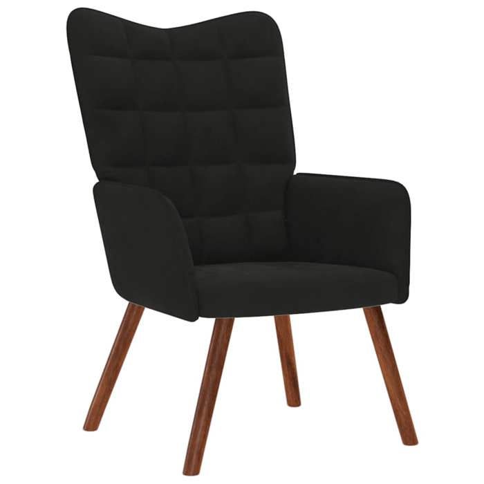 vidaXL Chaise de relaxation Noir Velours 4016816