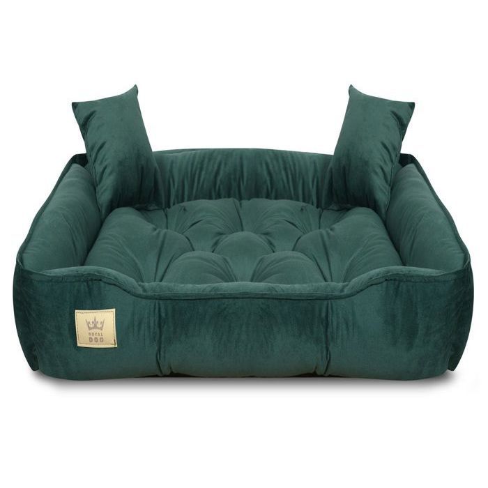 Comparer les prix de Panier pour chien parc 115x95 cm velours vert foncé