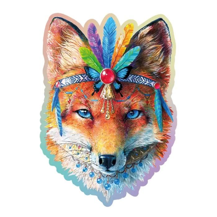 Puzzle en bois 250 pièces Renard mystique