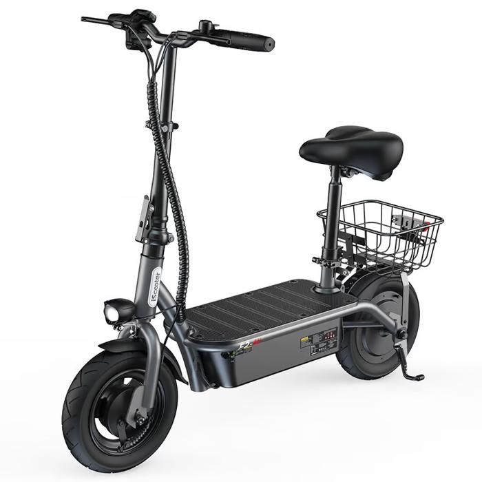 IScooter-Trottinette &Eacute;lectrique Pliable avec mir, Autonomie de 30km, h, 500W, 7,8 Ah, 2025