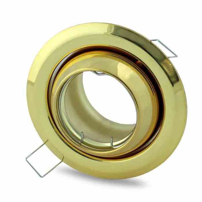 ŒIL ROND GU10 1X5W LED DORÉ