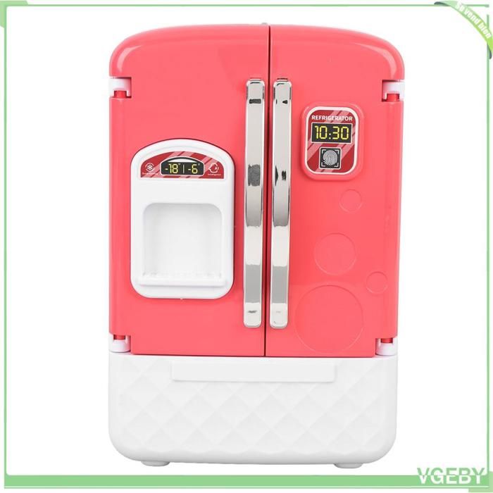 Jouet de réfrigérateur - FAFEICY - Réfrigérateur de cuisine pour enfants - Rose - 11 pièces - 3 à 10 ans