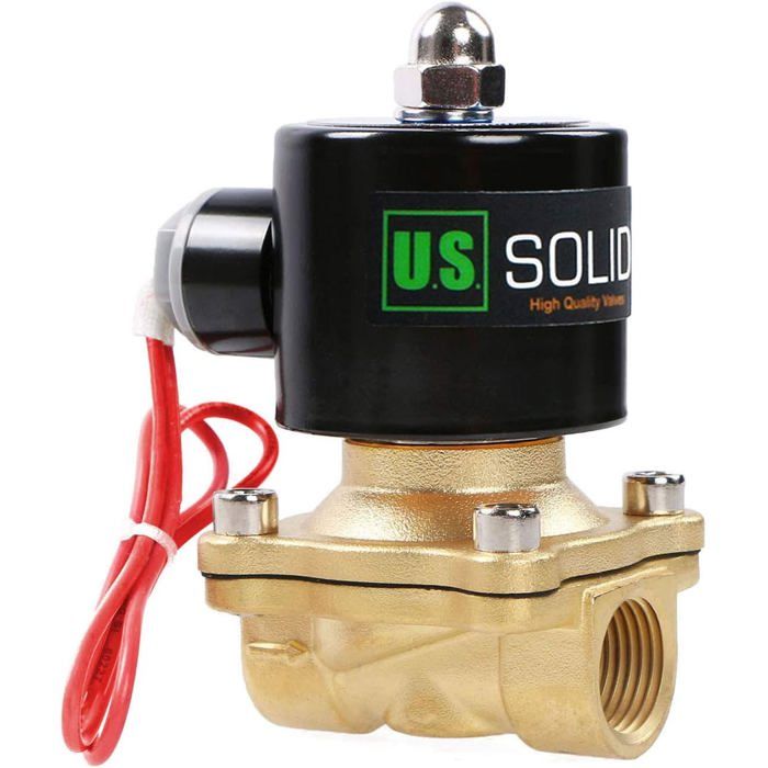 Électrovanne 1/2 NPT 12 V DC – Laiton, Normalement Fermée, Avec Joint Viton, Pour Eau/gaz/air