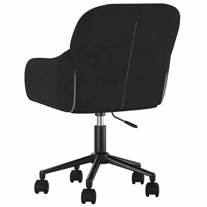 Sale 2026 Fauteuil pivotante de bureau - 1 PLACE - Noir Velours - 56x61x(78-86) cm DD585