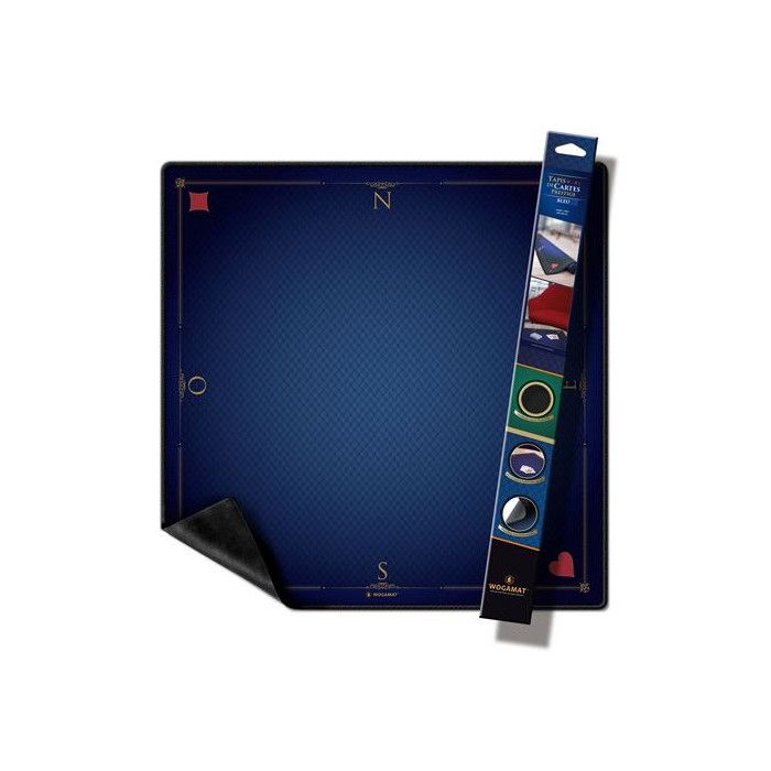 Tapis de Cartes - WOGAMAT - Prestige - 60 x 60 cm - Bleu - Carte à collectionner