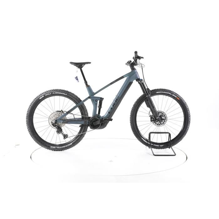 Vélo électrique - Cube Stereo Hybrid 140 HPC ABS - bleu - VTT électrique tout suspendu - Bosch 750 Wh Reconditionné