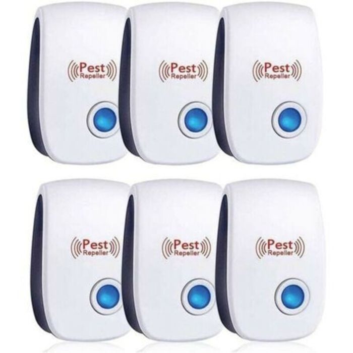 Repulsif Ultrasons Ultrason Souris Lot de 6 Ultrason Souris et Rat Efficace Contre SourisRatsMouchesMoustiquesInsectes Nui