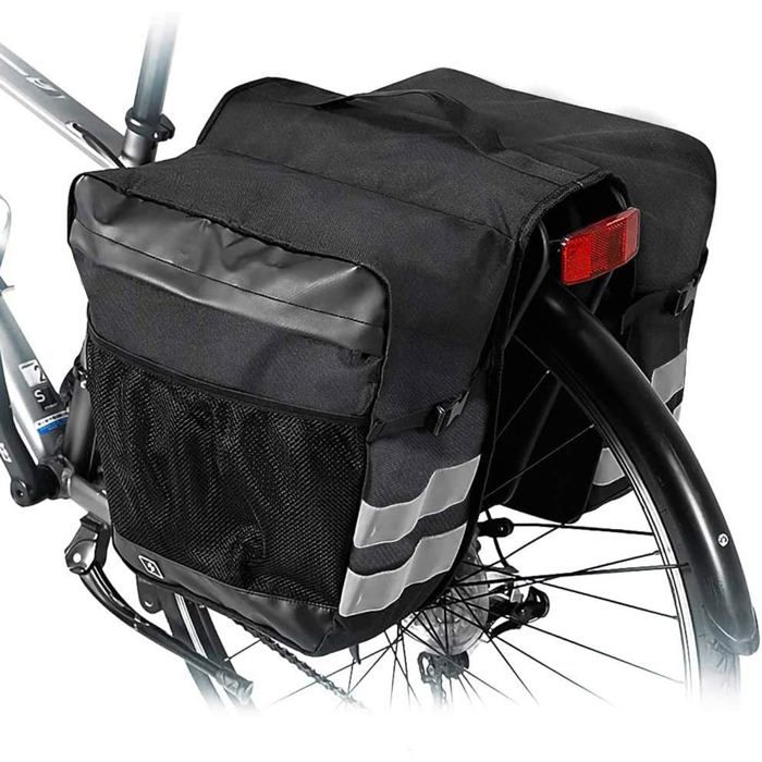 Sac Velo Porte Bagage Sac de Coffre Vélo Double Sacoche Sacoche Vélo Sacoche pour Arrière de Vélo Sac de Vélo Double pour