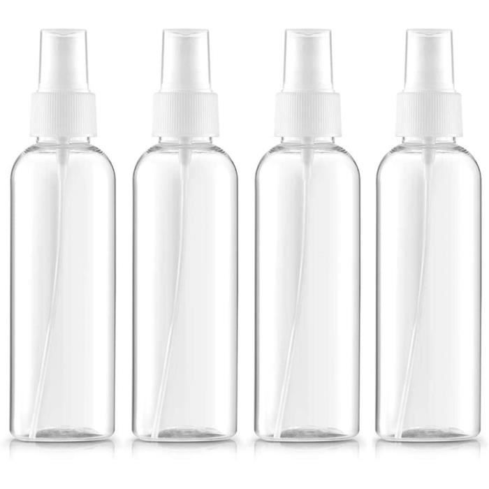 20Pcs Flacon Spray Vide 100ml Vaporisateur Fine Brume de Voyage Bouteille  Transparent en Plastique Contenant Liquide pour Cosmétique - Cdiscount Au  quotidien