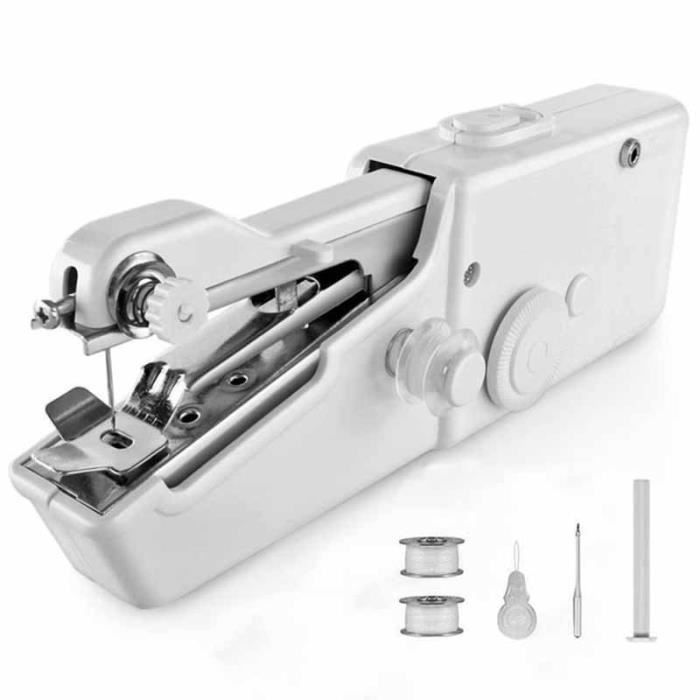 LetCart Mini Machine à Coudre Portable Sans Fil - Électrique Avec Kit Couture Complet, Idéale Pour Débutants, Réparations Rapides, Voyage Et Bricolage Maison