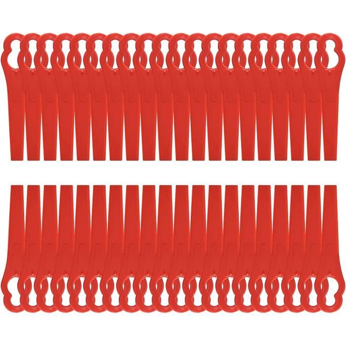 10 Lames De Rechange En Acier Inoxydable Pour Coupe-Bordure - Universelles 84x20mm - Compatibles FRT18A, FRT20A1, Etc.