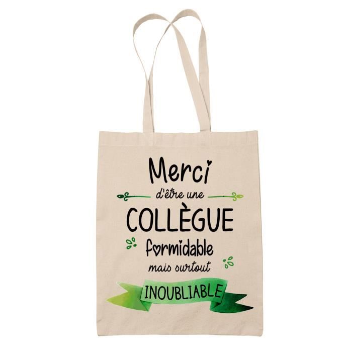 Tote Bag Merci Animatrice Géniale - Sac Cabas Réutilisable Idée Cadeau Collègue Retraite