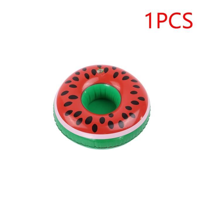 Porte-gobelet Gonflable Palmier | Cooler Flottant Pour Piscine & Plage | Remplissage Glace/eau | 64x35 Cm