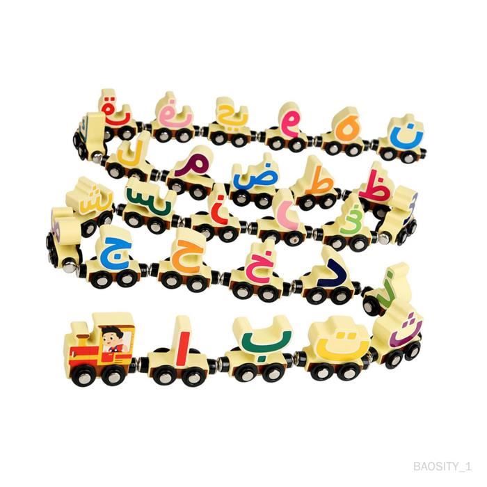 Ensemble De Train En Bois Magnétique, Compatible Avec La Plupart Des
