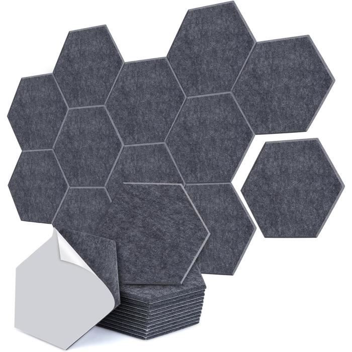 12 Panneaux Acoustiques Autocollants Hexagonals 30 26 0 9Cm 12-panneaux-acoustiques-autocollants-hexagonals-30-26-0-9cm