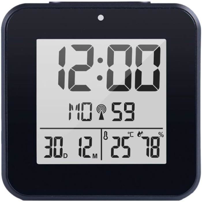 Horloge Salle De Bain étanche IP56 - Avec Thermomètre Et Hygromètre - Minuterie Compte à Rebours (1-99 Min) - Pour Douche, Cuisine