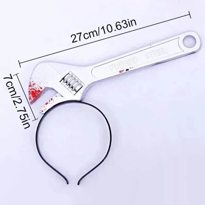 Boolavard Serre-tête Gothique Pour Halloween - Fausse Scie à Hache - Accessoire Décoratif (flèche