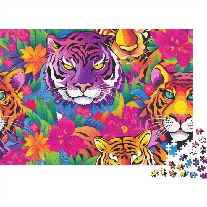 Puzzle En Bois 200 Pièces Animaux Fantastiques - Chiot, Adultes Enfants Dès 10 Ans, 28,5x34,4 Cm, Décoration Murale