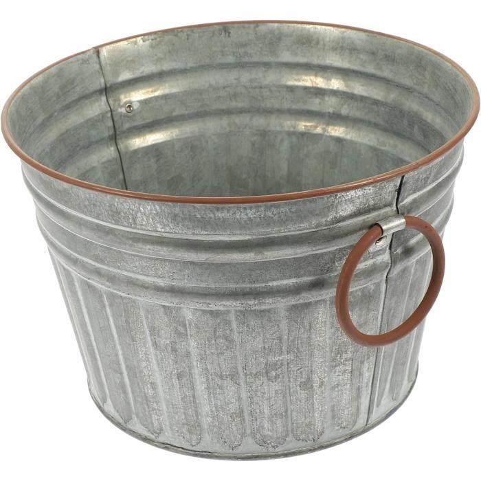 Cache-pot vintage pour balcon - Pot de fleurs ancien en fer forgé ...