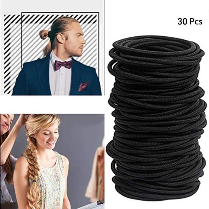 Bandeau élastique Noir Brillant Métallisé – Pour Cheveux, Adulte – Sans Marque, Neuf