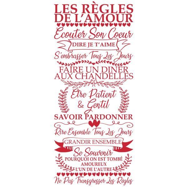 Sticker Citation Texte Les Regles De L Amour Vintage 80x34 Cm Rouge Tex056 Achat Vente Stickers Soldes Sur Cdiscount Des Le Janvier Cdiscount Sticker Citation Texte Les Regles De L Amour Vintage 80x34 Cm Rouge Tex056 Achat Vente Stickers Soldes Sur Cdiscount Des Le Janvier Cdiscount