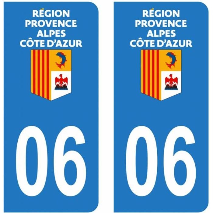 Sticker Immatriculation VOITURE Orne Région Basse Normandie 61