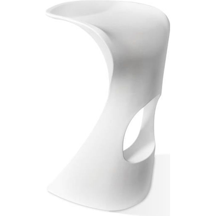 Tabouret de bar - GIOVANNI MARCHESI - Design - Blanc - Lot de 4 - Polypropylène Tabouret de bar - GIOVANNI MARCHESI - Design - Blanc - Lot de 4 - Polypropylène