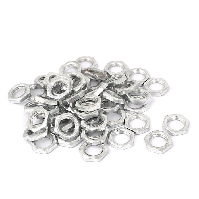 50 Rondelles En Acier Carbone – 30mm X 17mm X 3mm, Pour Vis Et Boulons, Par Uxcell