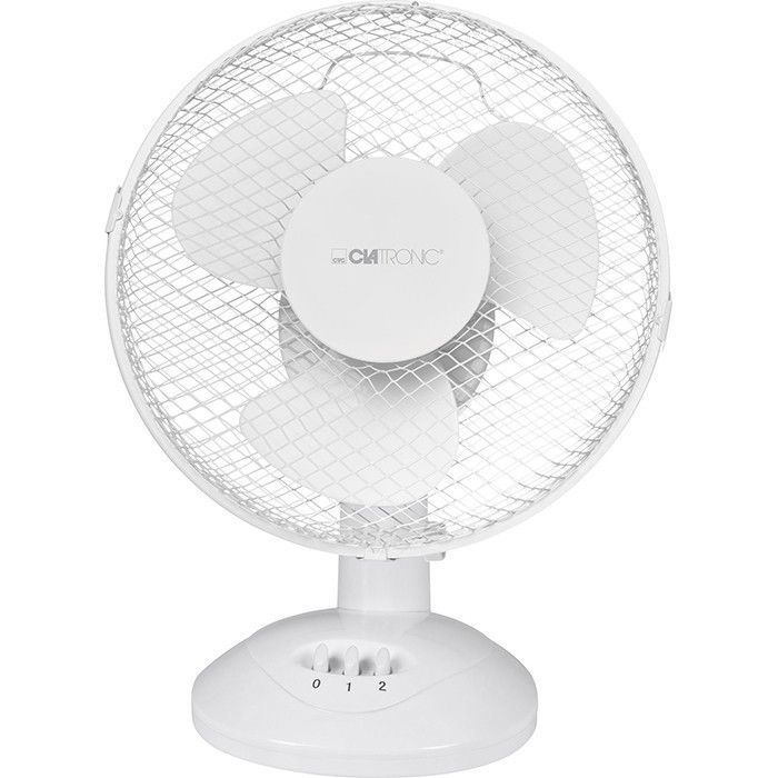 Ventilateur de table - Clatronic VL 3601 - Blanc - Oscillation - 2 niveaux de vitesse - Clatronic