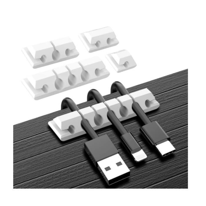 10 Pièces Clips De Câble Ronds Système De Gestion De Cordon