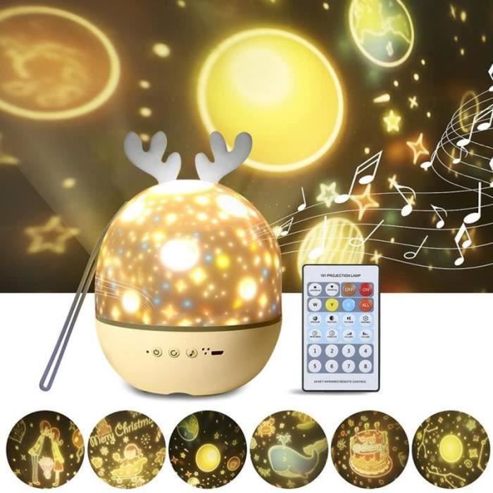 Projecteur d'étoiles musical tortue grise Pabobo - Veilleuse musicale