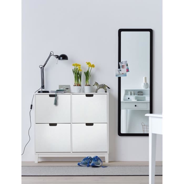 Film adhésif décoratif pour meuble Cuir 200 x 67 5cm Blanc