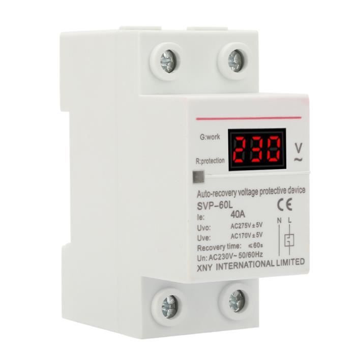 Protecteur de sous-tension - Non spécifié - 230V 40A - Protection automatique - Surtensions et sous-tensions