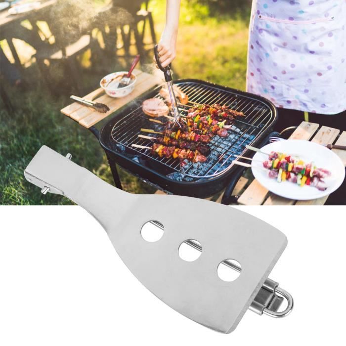 Camping Spatule Pliant Barbecue Grill Pelle Friture Ustensile De Cuisine En Plein Air En Acier Inoxydable