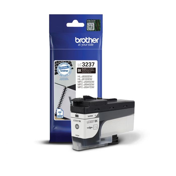 Cartouche jet dencre - BROTHER - LC-3237BK - Noir - 3000 Pages - 1 Paquet