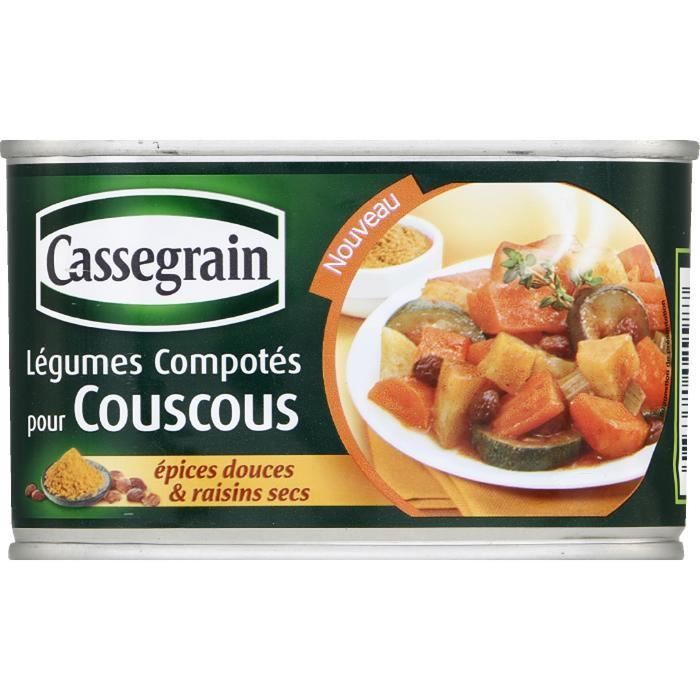 Cassegrain Légumes compotés pour couscous 425ml Cdiscount Au quotidien