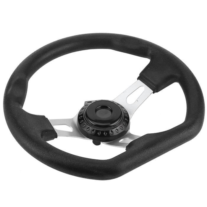 Volant Pc Pas Cher Volant Go-kart 270mm - Akozon - Aluminium & ABS - Noir Chariot Course