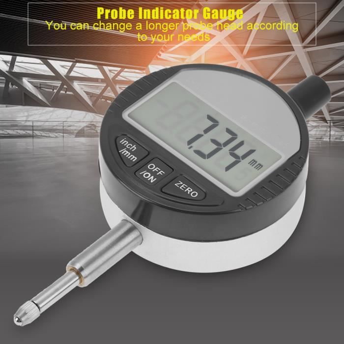 Oudtinz Indicateur Numérique à Cadran 0,001 Mm - Plage 0 à 12,7 Mm Outil De Mesure Précis Aluminium