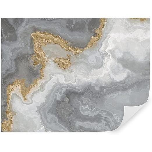 Papier Peint Panoramique Paysage 400x280 Cm - Intissé | Pose Collee Directe | Design Moderne Bleu Beige