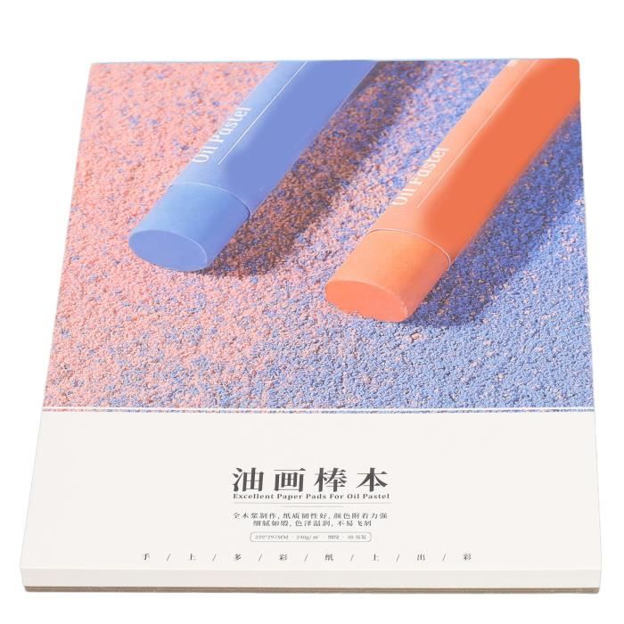 Papier Pastel Mont Marte A4 - 20 Feuilles 200g/m² Ivoire, Pour Pastels Secs Et Gras
