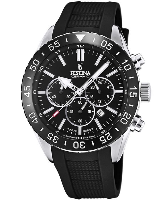 Montre Festina Homme Ceramic F16639/1 Multifonction Quartz - Bijoux de Mode