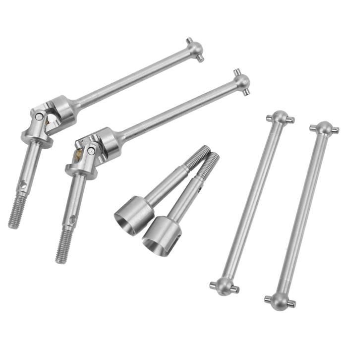 Arbre D'entraînement CVD Métal Pour Voiture RC WLtoys 12428/12423 1/12 - Pièce De Rechange Haute Performance, Couleur Argent