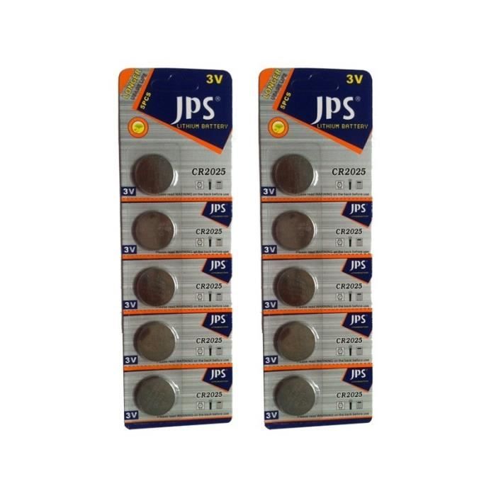 Piles CR2025 ultra haute capacité - validité 2021 garantie - Cdiscount