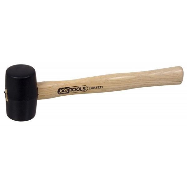 KS Tools Maillet en caoutchouc - 360 g - tête Ø 52 mm - manche frêne galbé