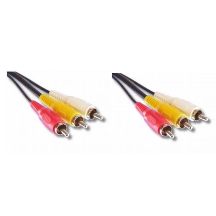 Câble Adaptateur RJ45 Mâle Vers Fiche Antenne 9.52mm - 5m - Grade 3 TV - Pour Réseau VDI/VDV