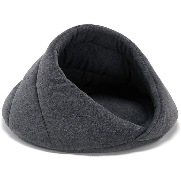 Lit Canapé Pour Animaux De Compagnie Portable Douillet Caverne Pour Chat Chien Doux Sac De Couchage Danimaux Grande Nid Housse Epaississant Confortable Grotte Chat Chienbeige-S 