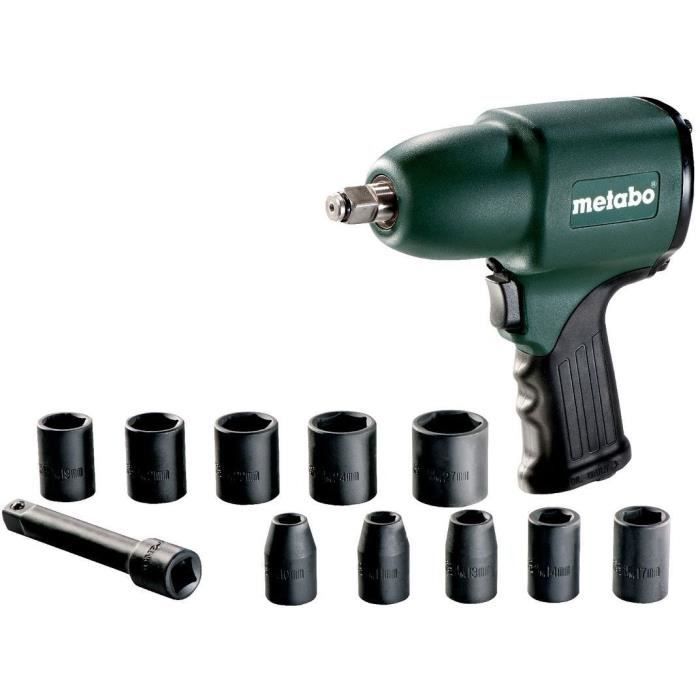 Visseuse à choc air comprimé Coffret METABO DSSW 360 Set 12
